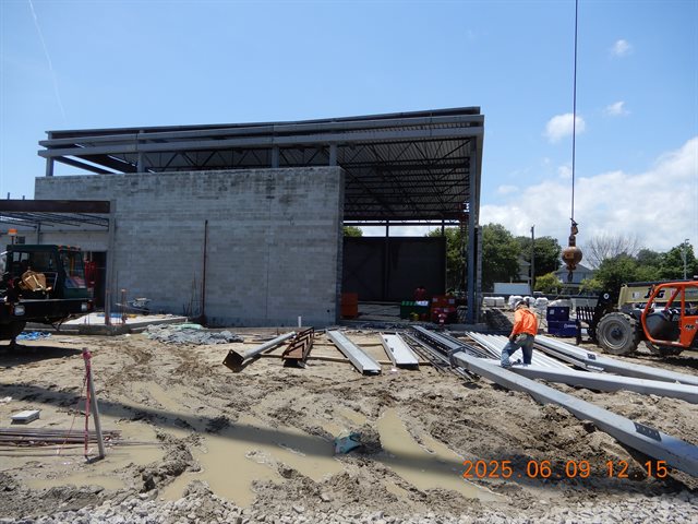 Metal Deck Installation on Gym Room