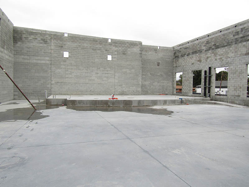 North Auditorium Wall and Stage